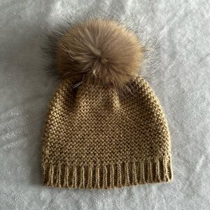 Rudsak Anya Hat with Genuine Fur Pompom